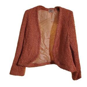 Mikabe Chestnut Sandy Terra Cotta Salmon Quilted Lined Size Large Women’s Jacket